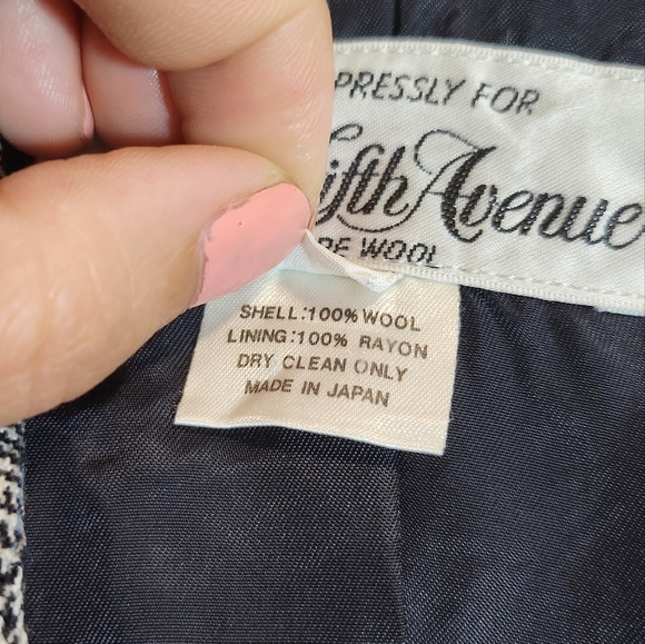 Saks Fifth Avenue Wool Plaid Blazer New - Picture 4 of 5